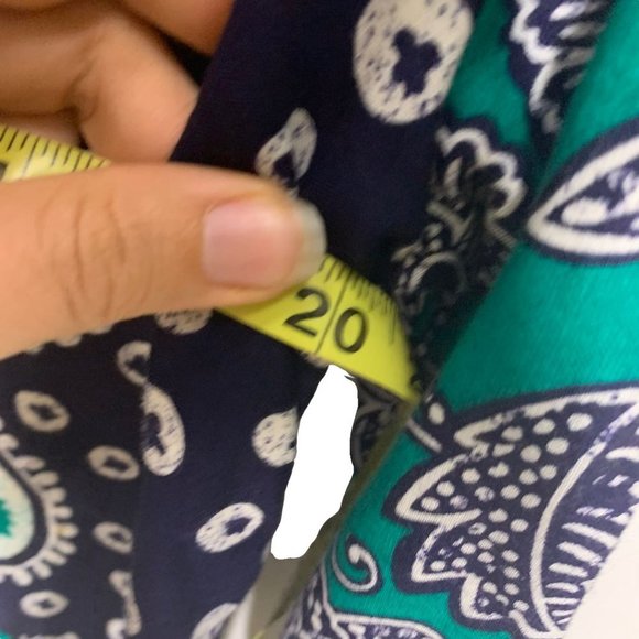 Vintage 90s Express Multi Print Collared Single Button Top Medium - Picture 7 of 9